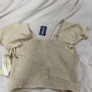 Marshalls Tan Smocked Women's Top